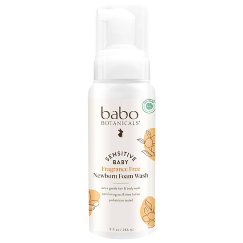 Babo Botanicals | Sensitive Baby Fragrance-Free Newborn Foam Baby Wash