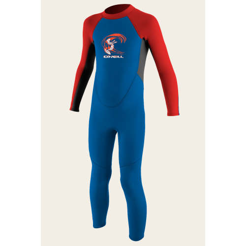 Toddler Reactor-2 2MM Back Zip Full - Ocean/graph/red | O'Neill