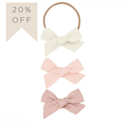 Linen Bow 3 Pack: Ballet Headbands – Lou Lou & Company