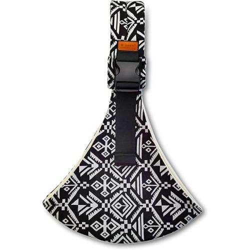Baby Sling Carrier Newborn to Toddler Sling Adjustable Baby Wraps Carrier Baby Hip Seat Carrier One Shoulder Labor-Saving Baby Holder Carrier Carrying 10-30 lbs(Black Sailboat)