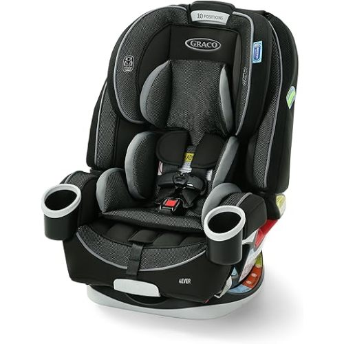 Graco 4Ever All-in-One Convertible Car Seat, 4-in-1 Baby to Big Kid Car Seat from 1.8-54 kg (4-120 lb), ProtectPlus Engineered, Raegen