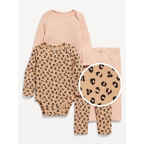Bodysuit and Leggings 4-Pack for Baby