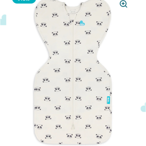 Swaddle Up™ 1.0 TOG Cotton Cream Sleepy Pandas