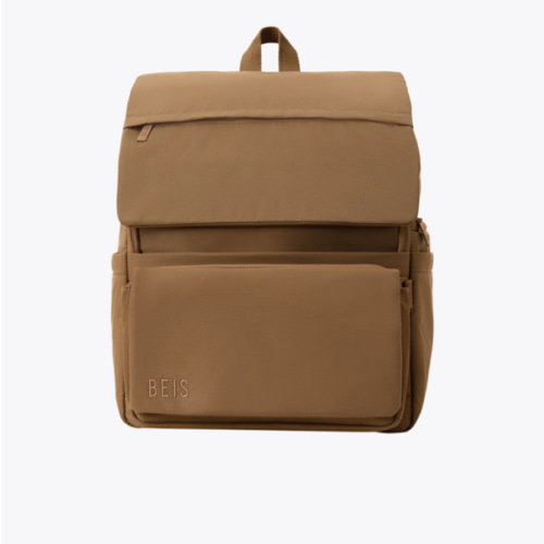 BÉIS 'The Ultimate Diaper Backpack' in Camel - Diaper Bag Backpack in Camel Brown
