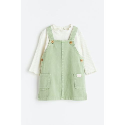 2-piece Cotton Set - Pistachio Green (9-12M)