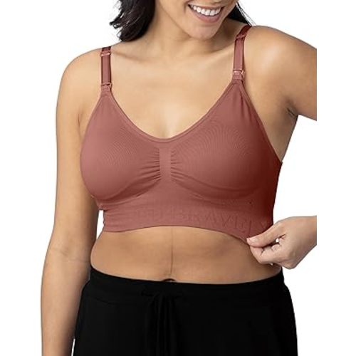 Kindred Bravely Sublime Simply Nursing Bras for Breastfeeding, Adjustable, Seamless & Wireless Maternity Bra