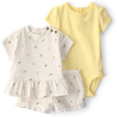 Carter's baby-girls 3-Piece Short Set