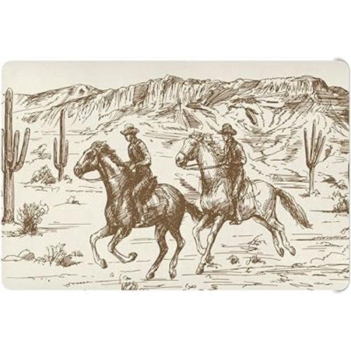 Baby Crib Sheet American Wild West Desert Crib Mattress for Boys and Girls Cowboys Playard Sheet Soft Breathable Fitted Baby Mattress Cover 52x28in