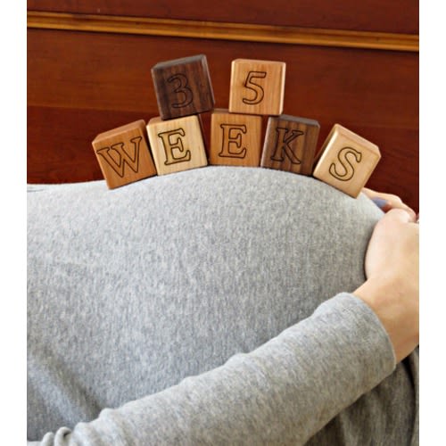 Bump & Baby Milestone Wooden Blocks