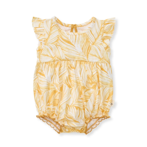 Leafy Jungle Organic Baby Girl Bodysuit