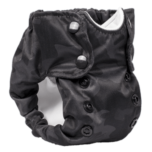 Smart Bottoms Born Smart 2.0 Newborn Cloth Diaper - Basic Black