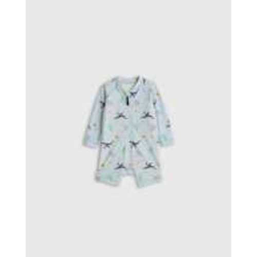 Long Sleeve Zip-Up Rash Guard One-Piece