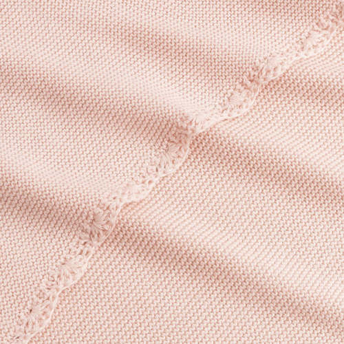 Cotton Knit Baby Blanket - Pink | Gooselings