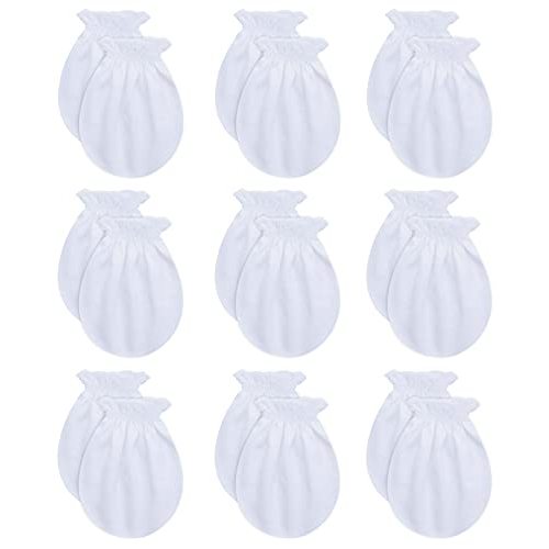RATIVE No Scratch Mittens and Caps 100% Cotton for Newborn Baby 0-6 Months Boys Girls