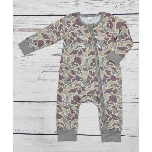 Baby Boy Duck Camo Zip Sleeper