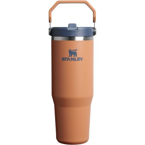 Stanley IceFlow 2.0 Flip Straw Tumbler with Handle 30 oz | Twist On Lid and Flip Up Straw | Leak Resistant Water Bottle | Insulated Stainless Steel | BPA-Free | Toast
