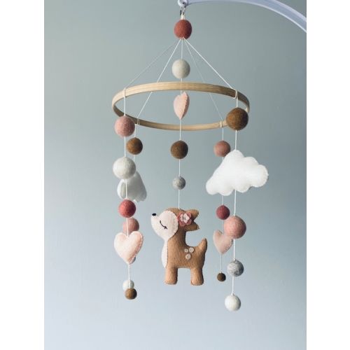 Baby Girl Mobile/ Baby Mobile/ Nursery Mobile/ Woodland - Etsy