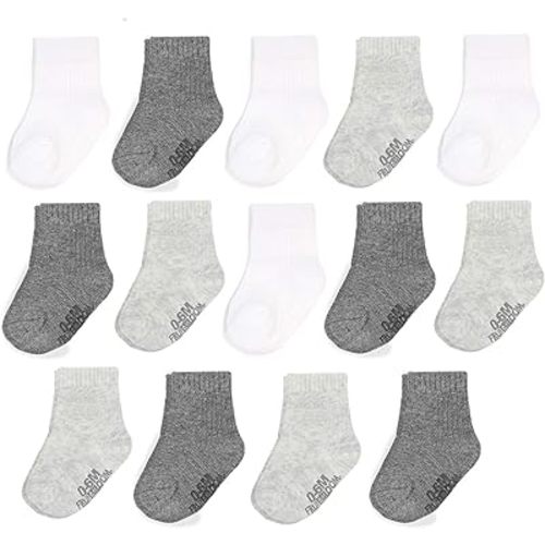 Amazon.com: Fruit of the Loom Baby 14-Pack Grow & Fit Flex Zones Cotton Stretch Socks - Unisex, Girls, Boys: Clothing, Shoes & Jewelry
