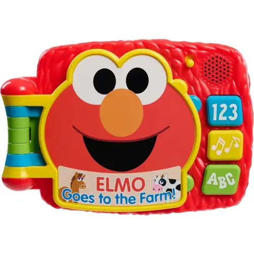 Just Play Sesame Street Elmo’s Lots to Learn 6.25 Inch Book, Learning and Education, Kids Toys for Ages 18 Month