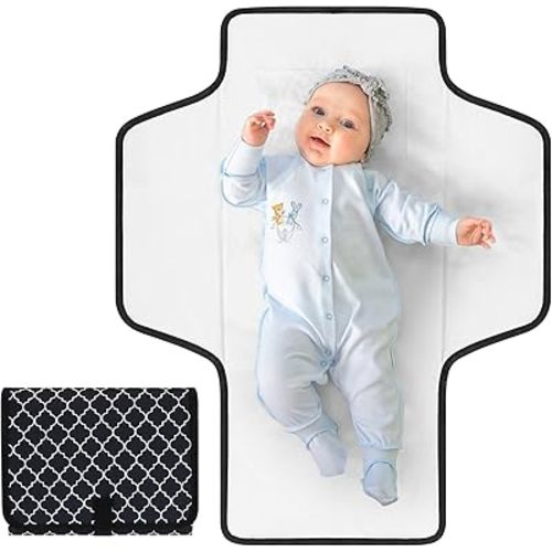 Accmor Portable Diaper Changing Pad, Waterproof Baby Changing Mat, Foldable Travel Diaper Changing Pads for Baby