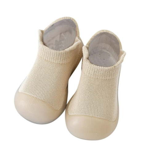 Youmylove Toddler Sock Shoes Baby Walking Shoes Infant Non-Slip Breathable Slippers Baby Boys Girls Shoes Solid Color Ruffled Soft Soles Sneakers 6-12 Months