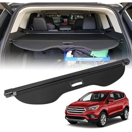Vesul Retractable Rear Trunk Cargo Cover Compatible with Ford Escape 2013 2014 2015 2016 2017 2018 2019 Security Shade Shield Tonneau Cover Anti-Peeping Luggage Privacy Screen