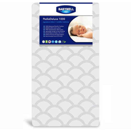 Babywell PediaDeluxe 1000 Crib & Toddler Mattress, Waterproof, Extra Firm