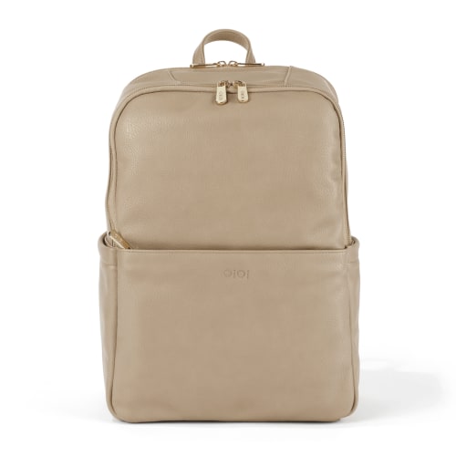 Multitasker Nappy Backpack - Oat Vegan Leather