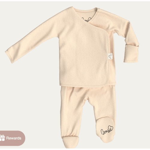 Footie - Oat – Bonsie Skin to Skin Babywear