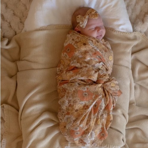 MUSLIN SWADDLE - Posie – Milk & Poppy