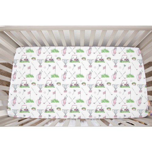 Girl Golf Crib Sheet