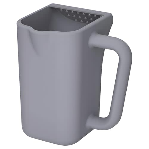 Baby Bath Rinse Cup - Bath Essential Mug with Soft Grip Handle + Flow Control, Silicone Shampoo Rinser & Bath Pitcher for Fun Bath Time, Gift Choice