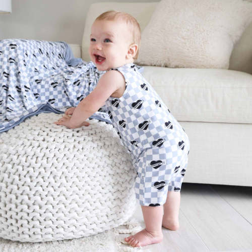 Sleeveless Snap Romper | Mama's Boy