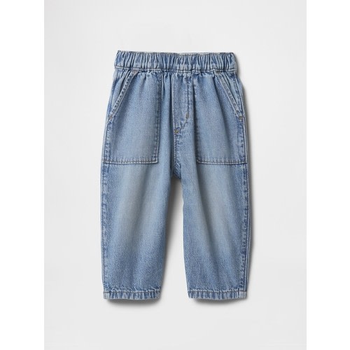 Baby &amp;amp; Toddler Pull-On Barrel Jeans | Gap