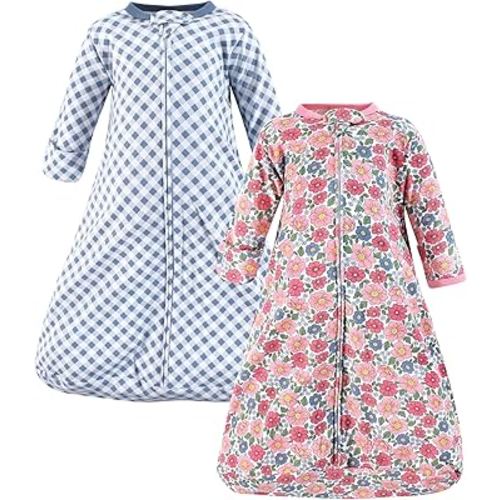 Hudson Baby BabyCotton Long-Sleeve Wearable Sleeping Bag, Sack, Blanket