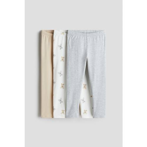 3-PACK COTTON JERSEY LEGGINGS