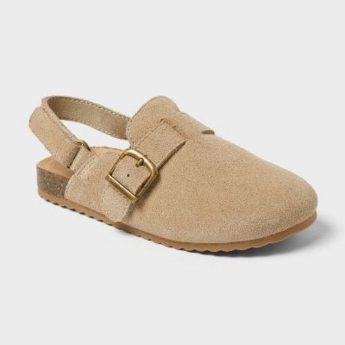 Toddler Berlin Clogs - Cat & Jack™ Brown 6T: Leopard Spot, Hook and Loop, Contoured Footbed