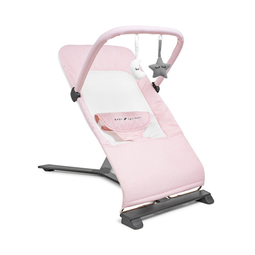 Free Shipping! Baby Delight Alpine Deluxe Portable Baby Bouncer, for Infants 0-6 Months, Peony Pink, Weight: 5.11lbs