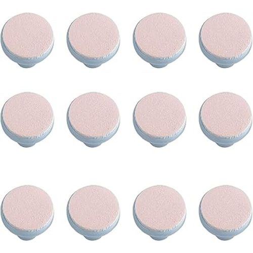 12 Pieces Baby Nail File Pads Nail Trimmer Replacement Pads Electric Baby Nail Grinding Heads for Standard Electric Kid Nail Trimmer Suits to 0-3 Months Newborn Infant Toddler (Pink)