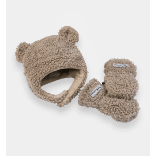 Cub Set - Teddy | Hat & Mittens | 0-6 Months