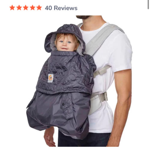 All Weather Baby Carrier Cover: Charcoal | Ergobaby