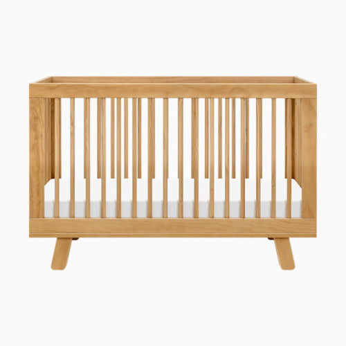 Hudson 3-in-1 Convertible Crib with Toddler Bed Conversion Kit - Honey