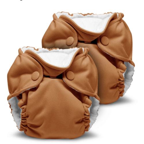 Lil Joey All In One Cloth Diaper (2 pk) - Copper Orange