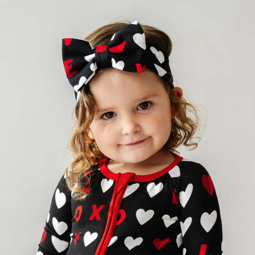 Black XOXO Luxe Bow Headband
