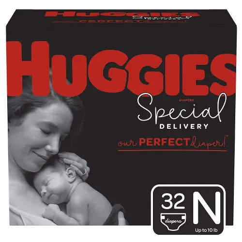 Huggies Special Delivery Hypoallergenic Diapers, Size Newborn, 32 Ct