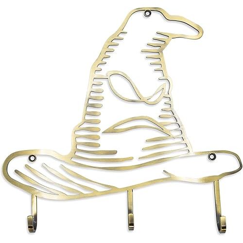 Harry Potter Hogwarts Sorting Hat Wall Hook Storage Rack Organizer | Freestanding Hat And Coat Rack Wall Mount, Home Decor Room Essentials | Official Wizarding World Gifts And Collectibles