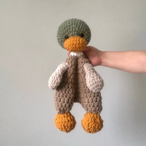 Mallard Duck Snuggler | Mallard Duck Lovey | Crochet Ducky