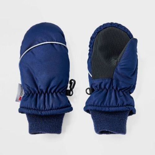 Baby Boys' Snowplay Mittens - Cat & Jack™ Black 12-24m
