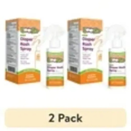 (2 pack) Boogie No-Rub Liquid Diaper Rash Spray with Zinc Oxide, 1.7 fl oz
