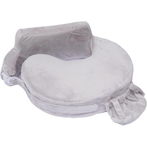 My Brest Friend Super Deluxe Nursing Pillow - Enhanced Comfort & Ergonomic Breastfeeding Pillow for Ultimate Support for Mom & Baby - Adjustable and with Handy Side Pocket, Sandstone